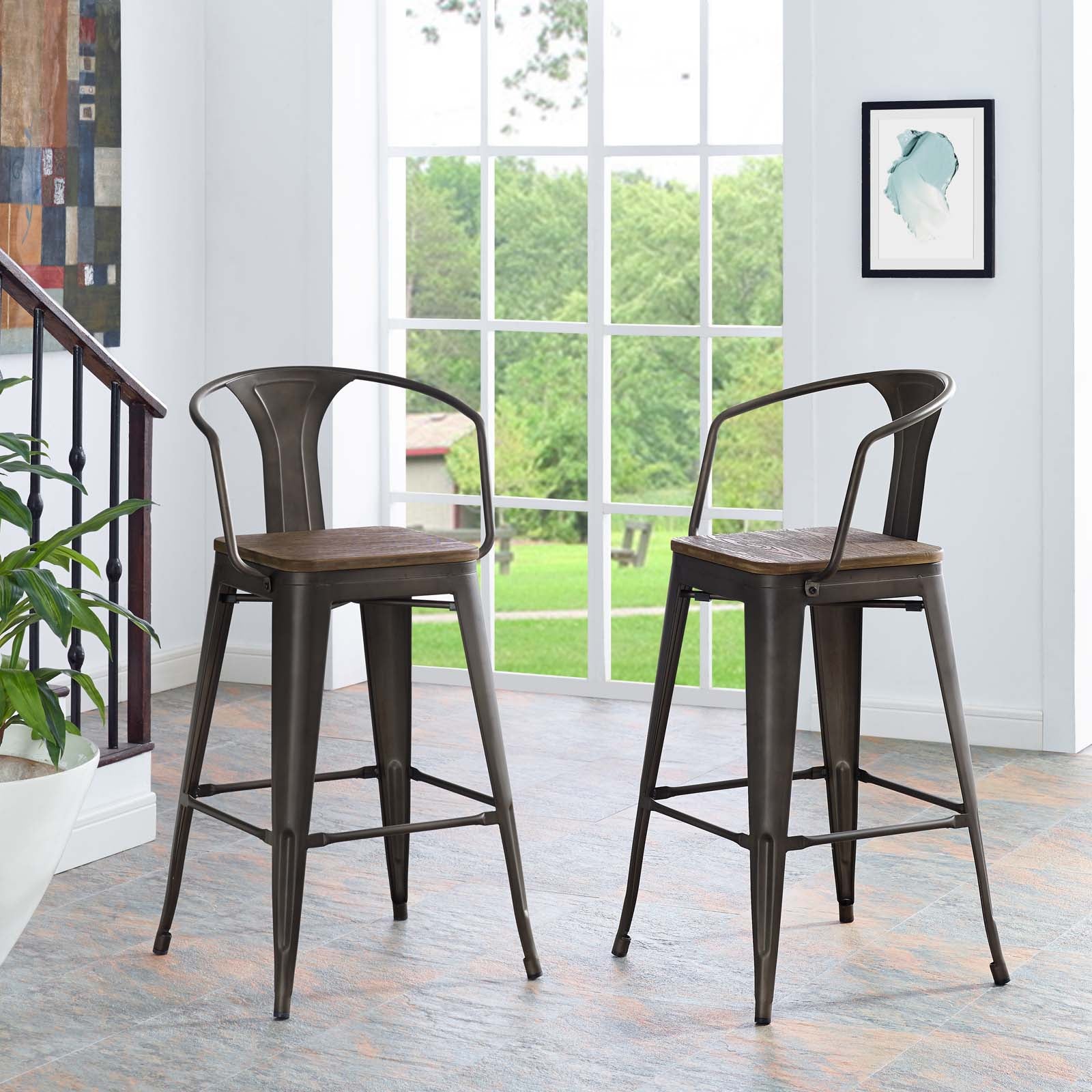 Promenade Bar Stool by Modway