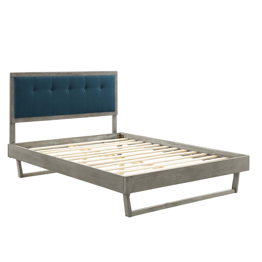 Willow Wood Queen Platform Bed With Angular Frame by Modway