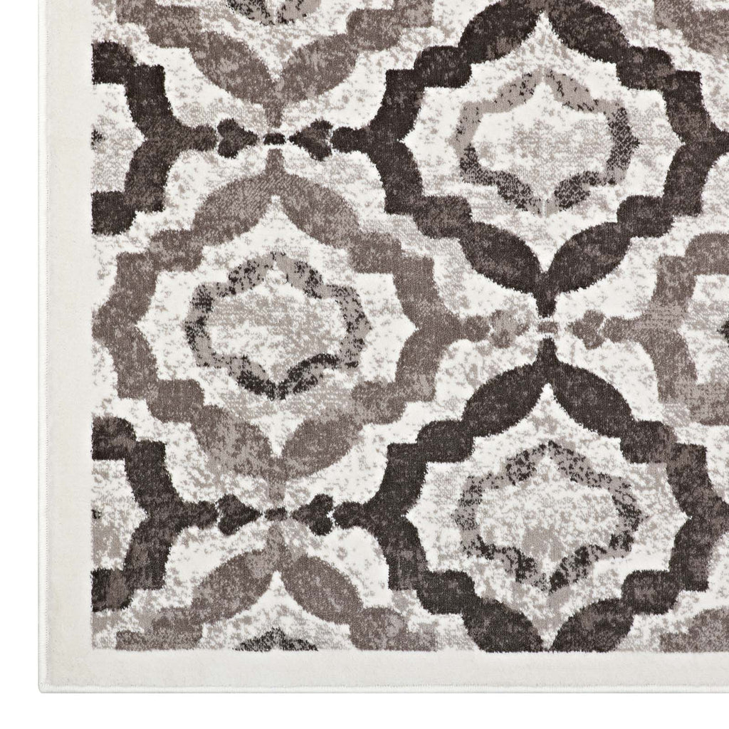 Kalinda Rustic Vintage Moroccan Trellis 5x8 Area Rug by Modway