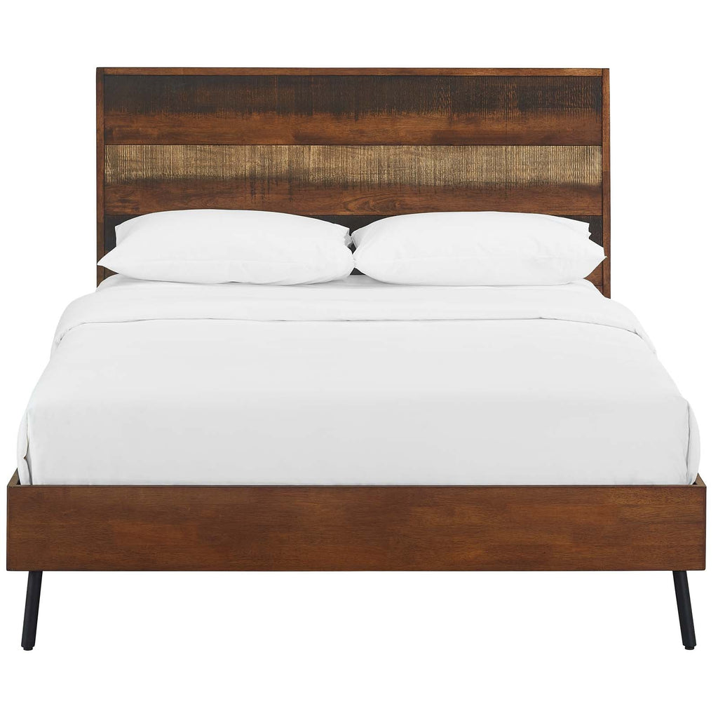 Arwen Queen Rustic Wood Bed by Modway
