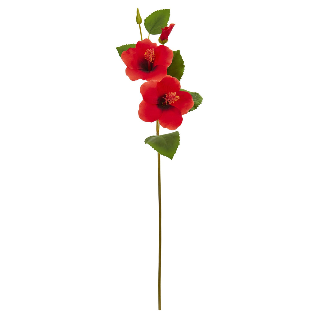 28" Hibiscus Artificial Flower (Set of 12)