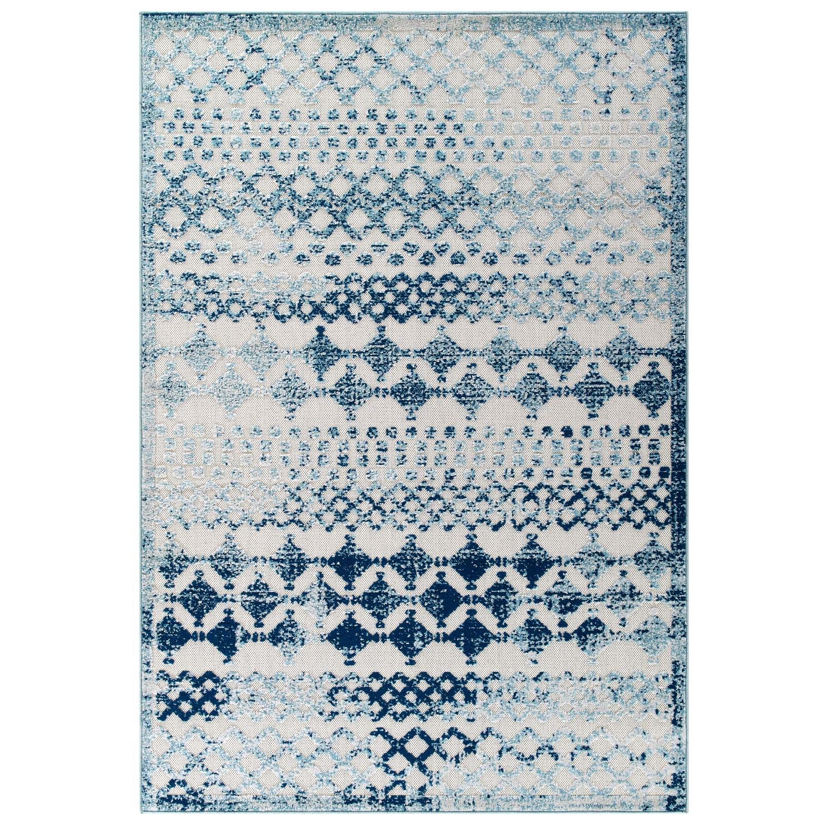 Reflect Giada Abstract Diamond Moroccan Trellis 5x8 Indoor/Outdoor Area Rug by Modway