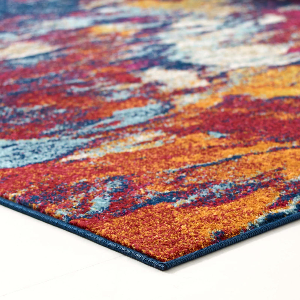 Entourage Foliage Contemporary Modern Abstract 5x8 Area Rug by Modway