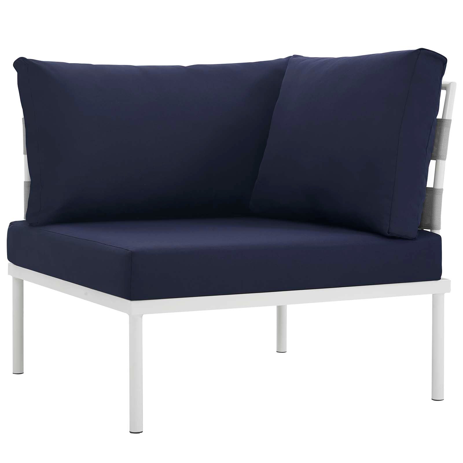 Harmony 5Piece Outdoor Patio Aluminum Sectional Sofa Set by Modway