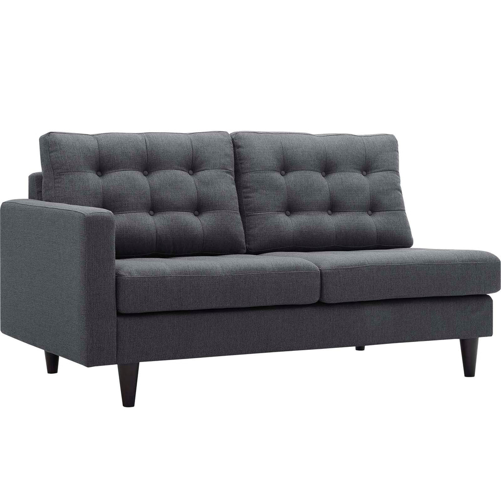 Empress Left-Facing Upholstered Fabric Loveseat by Modway