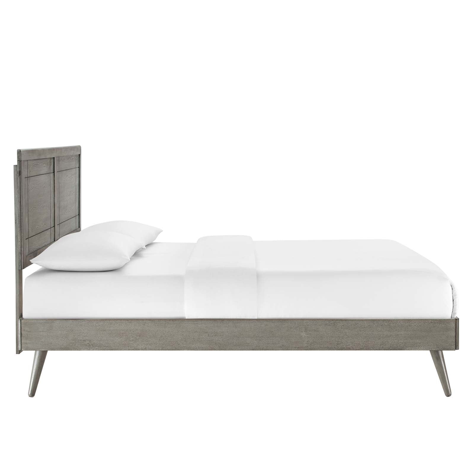 Marlee Wood Queen Platform Bed With Splayed Legs by Modway