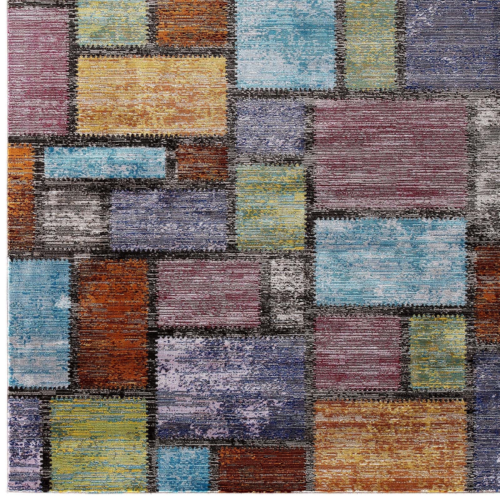Success Nyssa Abstract Geometric Mosaic 5x8 Area Rug by Modway