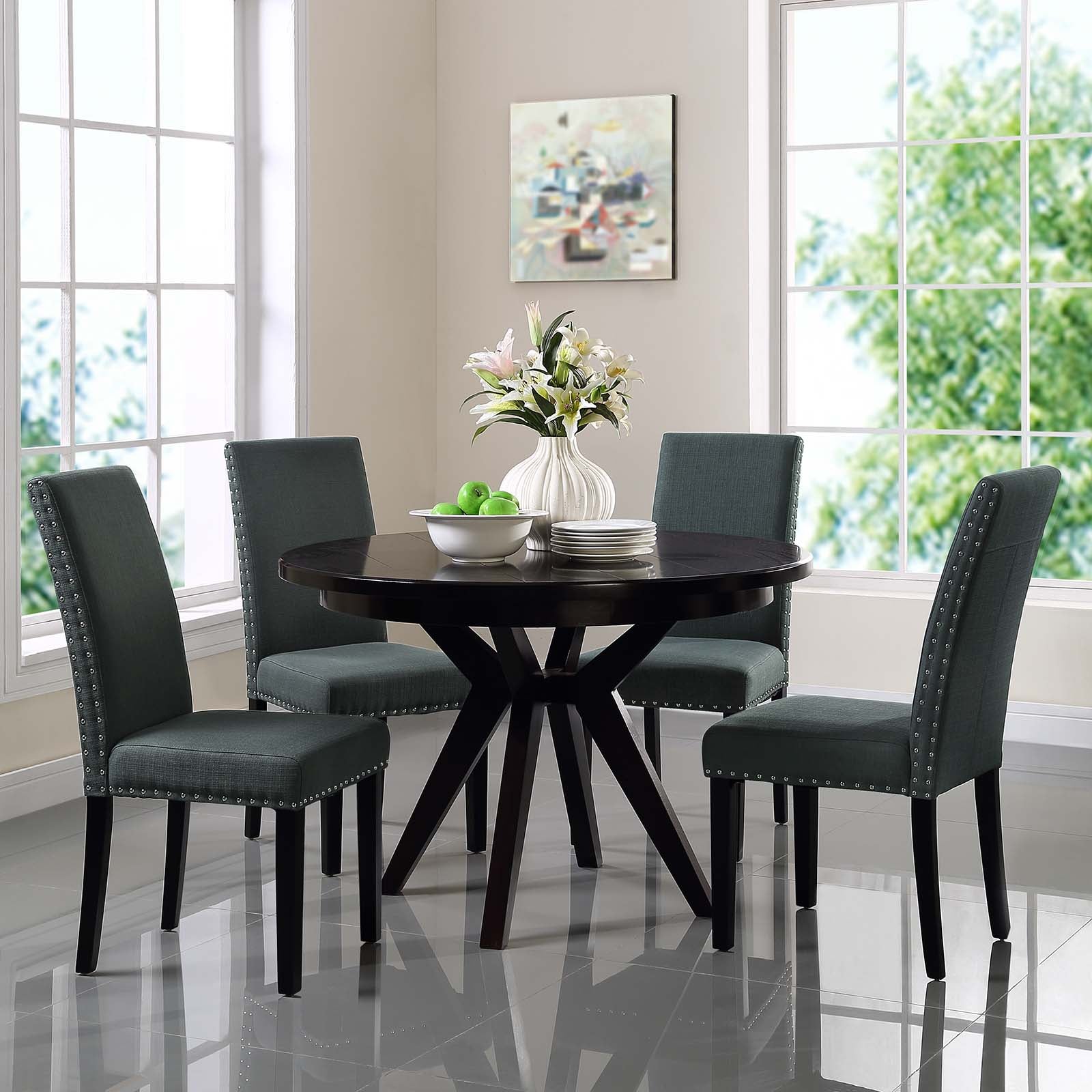 Parcel Fabric Dining Side Chair Set of 4 by Modway