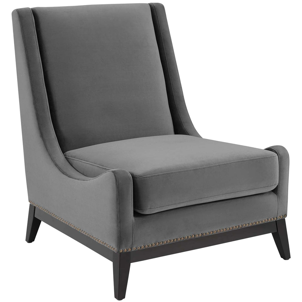 Confident Upholstered Performance Velvet Lounge Chair Set of 2 by Modway