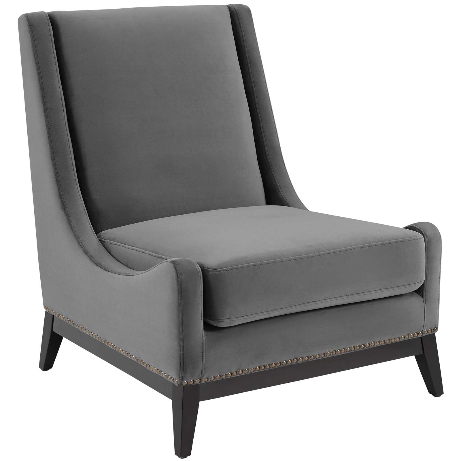 Confident Upholstered Performance Velvet Lounge Chair Set of 2 by Modway