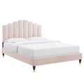 Elise Performance Velvet King Platform Bed by Modway