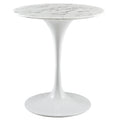 Lippa 28" Round Faux Marble Dining Table by Modway