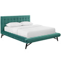 Julia Biscuit Tufted Performance Velvet Queen Platform Bed by Modway
