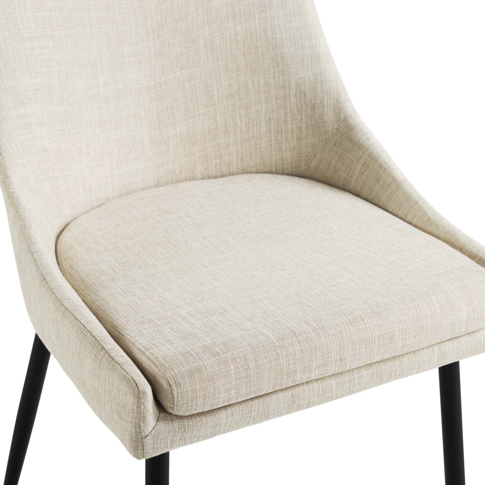 Viscount Upholstered Fabric Dining Chairs Set of 2 by Modway