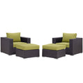 Convene 4 Piece Outdoor Patio Sectional Set by Modway