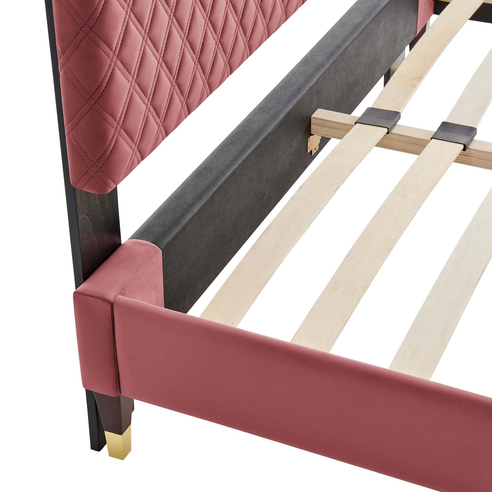 Harlow Performance Velvet Twin Platform Bed Frame by Modway