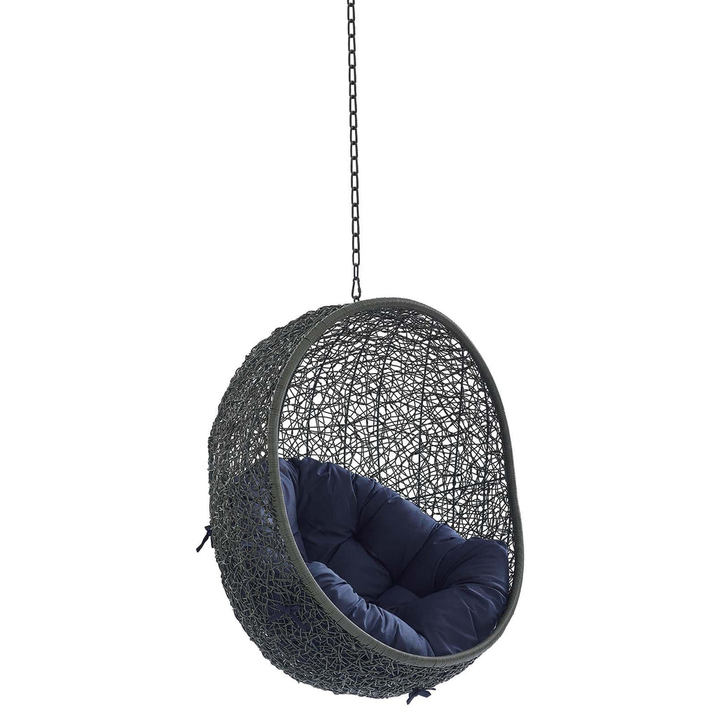 Hide Sunbrella¨ Fabric Swing Outdoor Patio Lounge Chair Without Stand by Modway