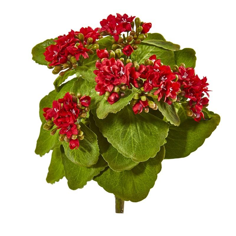 8"  Kalanchoe Artificial Bush Flower (Set of 6)