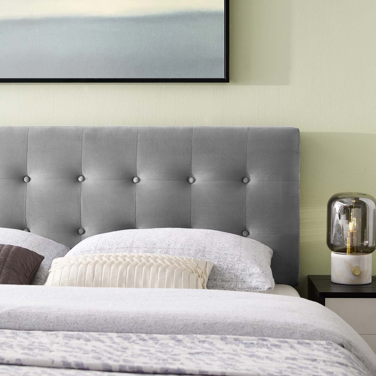 Emily Biscuit Tufted Performance Velvet Full Headboard by Modway