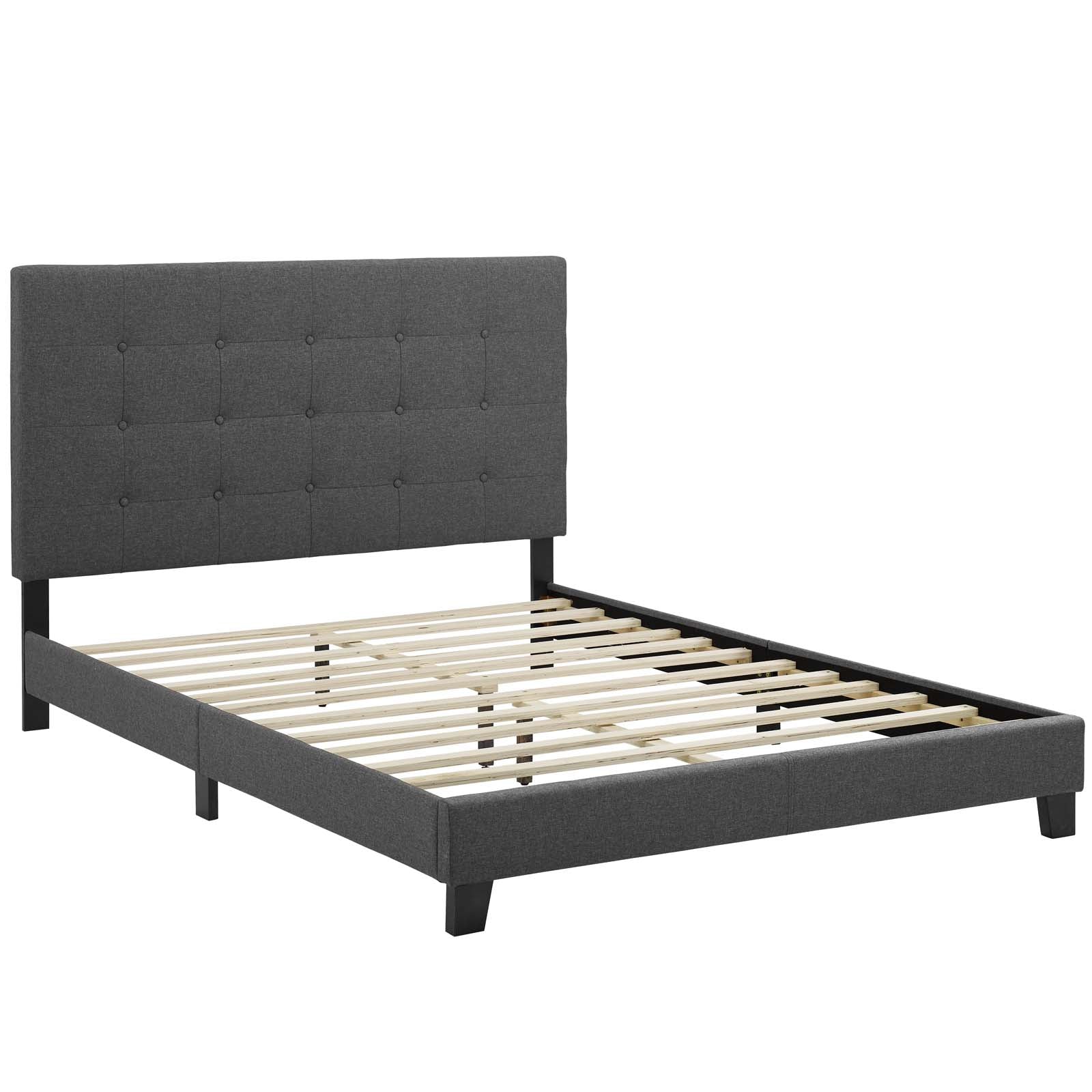 Melanie Tufted Button Upholstered Fabric Full Platform Bed by Modway