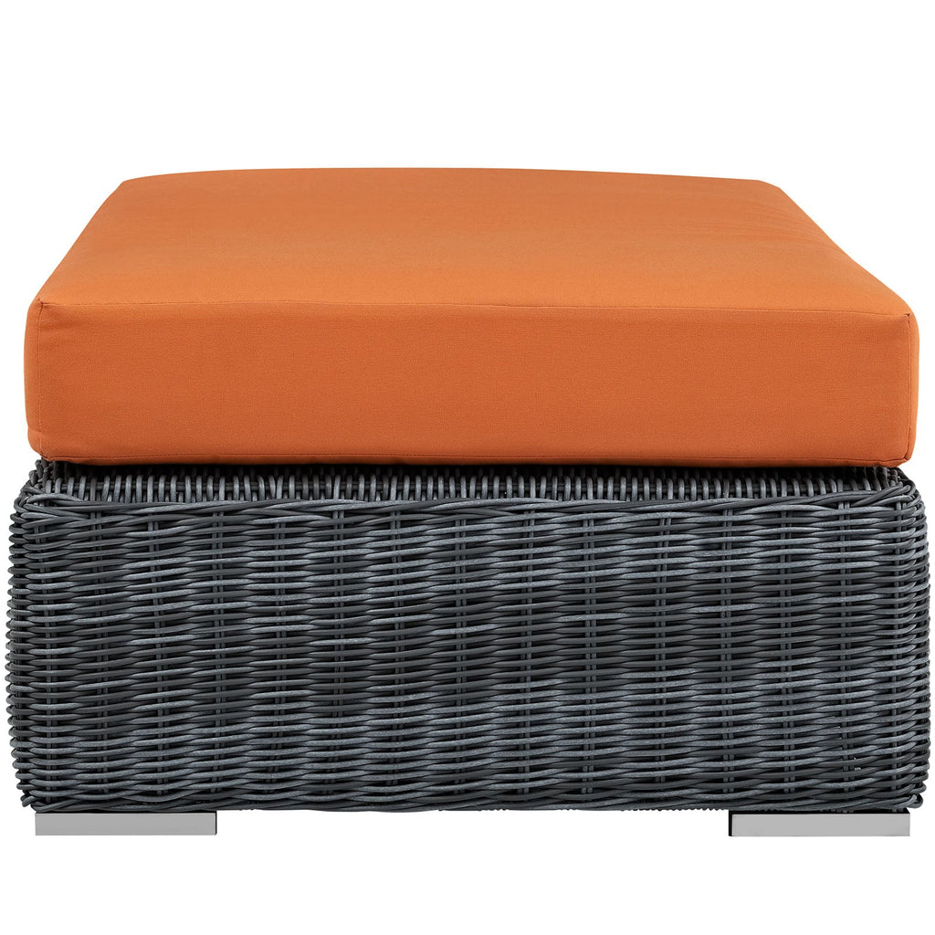 Summon Outdoor Patio Sunbrella¨ Rectangle Ottoman by Modway