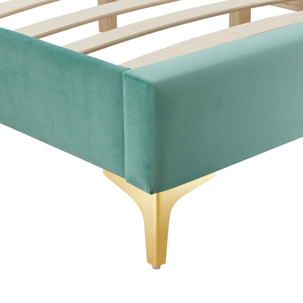 Sutton Performance Velvet King Bed Frame by Modway