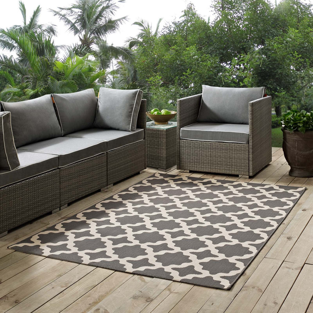 Cerelia Moroccan Trellis Indoor and Outdoor 5x8 Area Rug by Modway