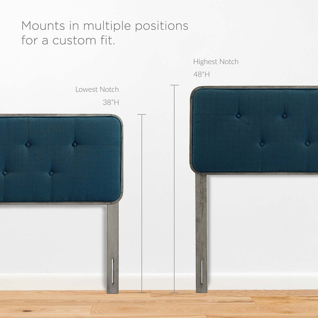 Collins Tufted Fabric and Wood Twin Headboard by Modway