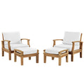 Marina 4 Piece Outdoor Patio Teak Set by Modway