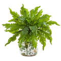 13"  Fern Artificial Plant in Floral Vase