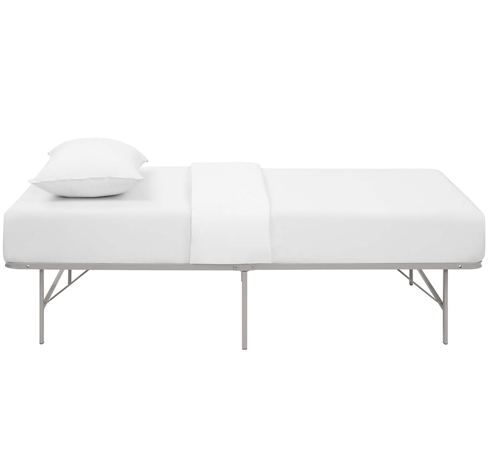 Horizon Stainless Steel Twin Bed Frame by Modway