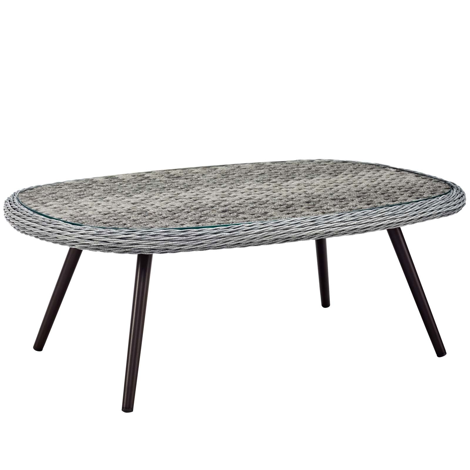 Endeavor Outdoor Patio Wicker Rattan Coffee Table by Modway