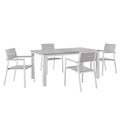Maine 5 Piece Outdoor Patio Dining Set by Modway