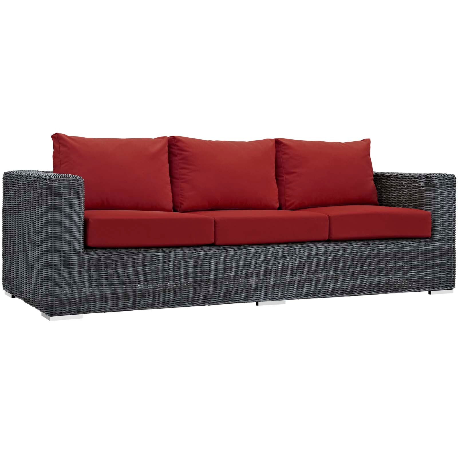 Summon 3 Piece Outdoor Patio Sunbrella¨ Sectional Set by Modway