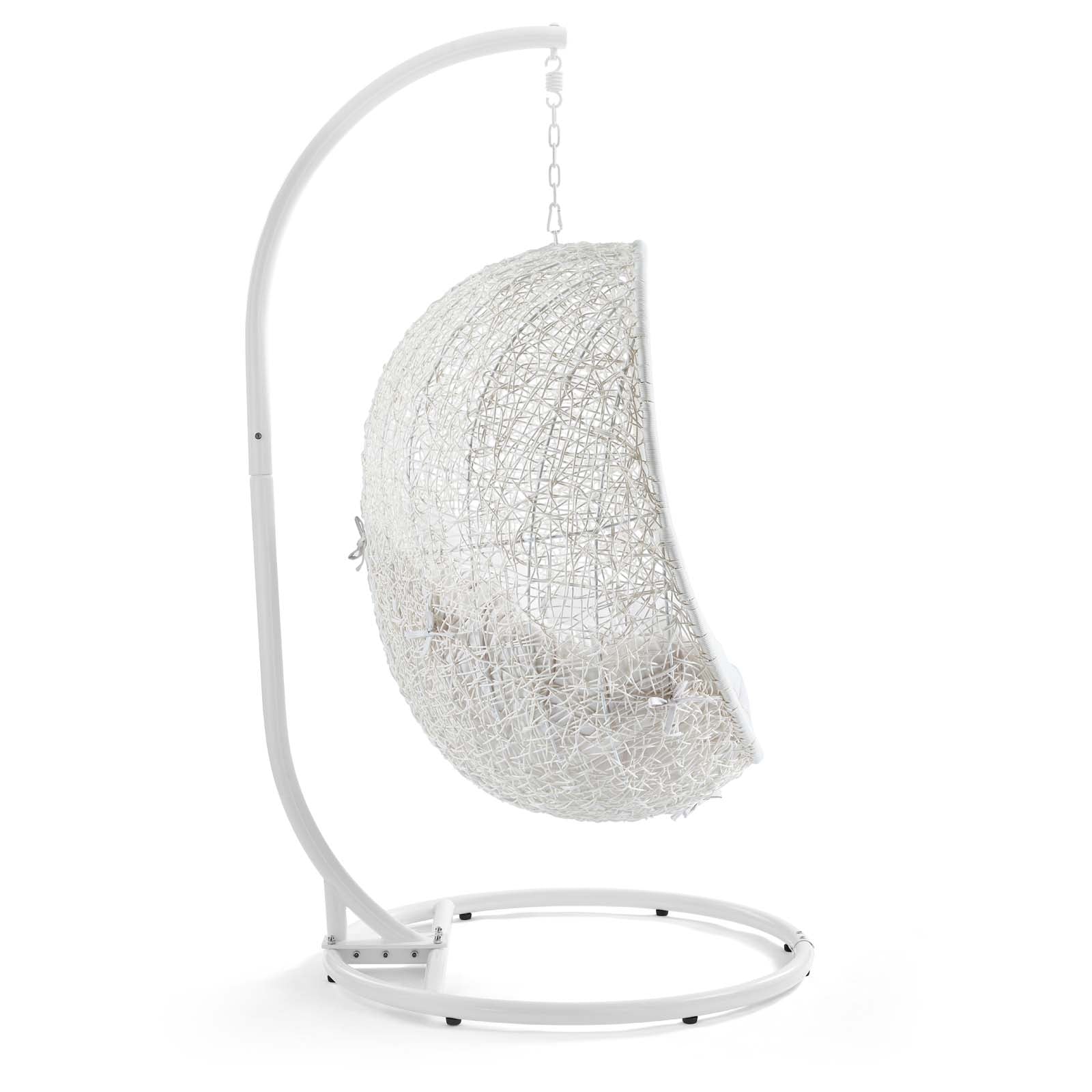 Hide Outdoor Patio Sunbrella¨ Swing Chair With Stand by Modway