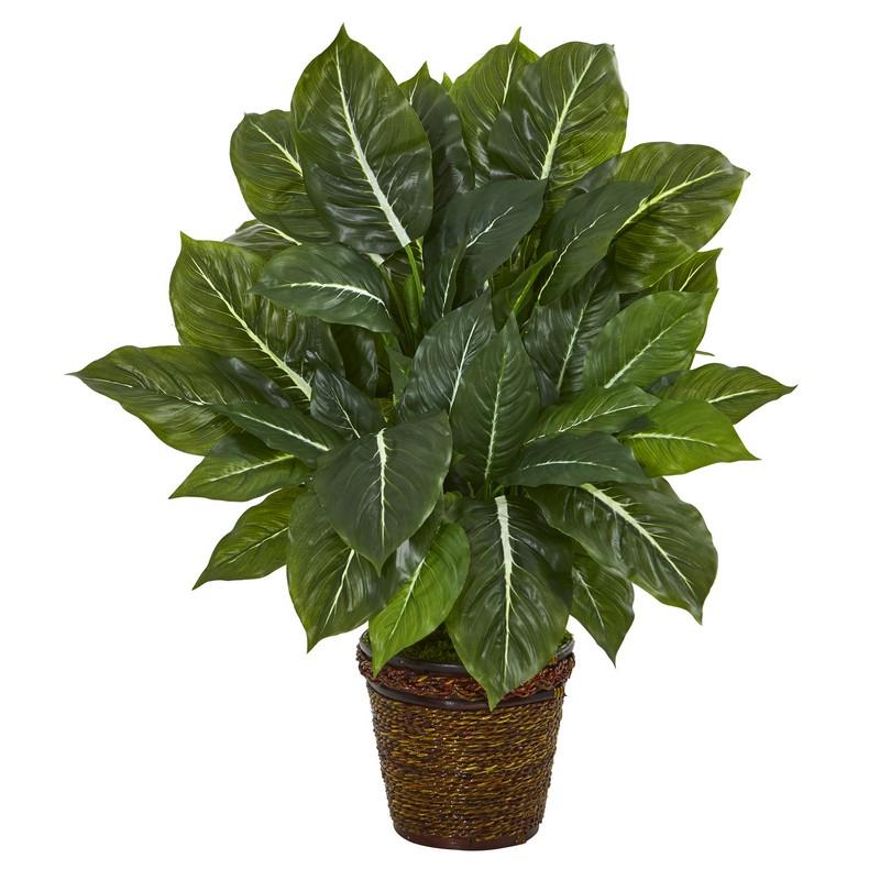 22"  Evergreen Artificial Plant in Planter (Real Touch)