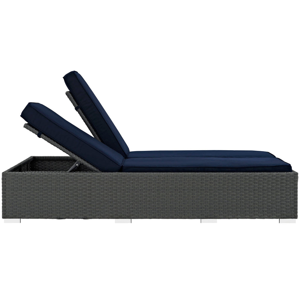 Sojourn Outdoor Patio Sunbrella¨ Double Chaise by Modway