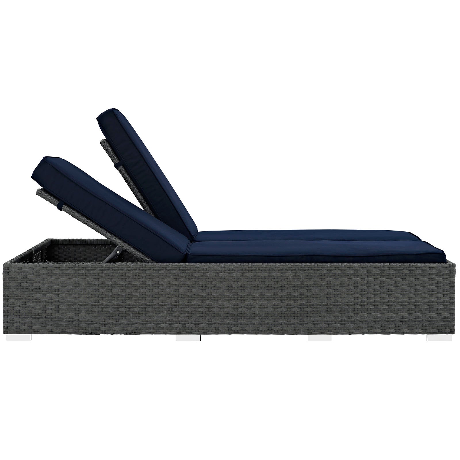 Sojourn Outdoor Patio Sunbrella¨ Double Chaise by Modway