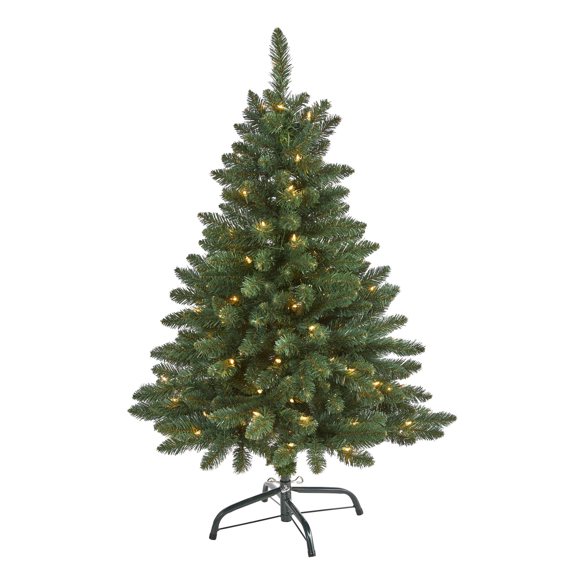 4' Northern Rocky Spruce Artificial Christmas Tree w/ 100 Clear Lights
