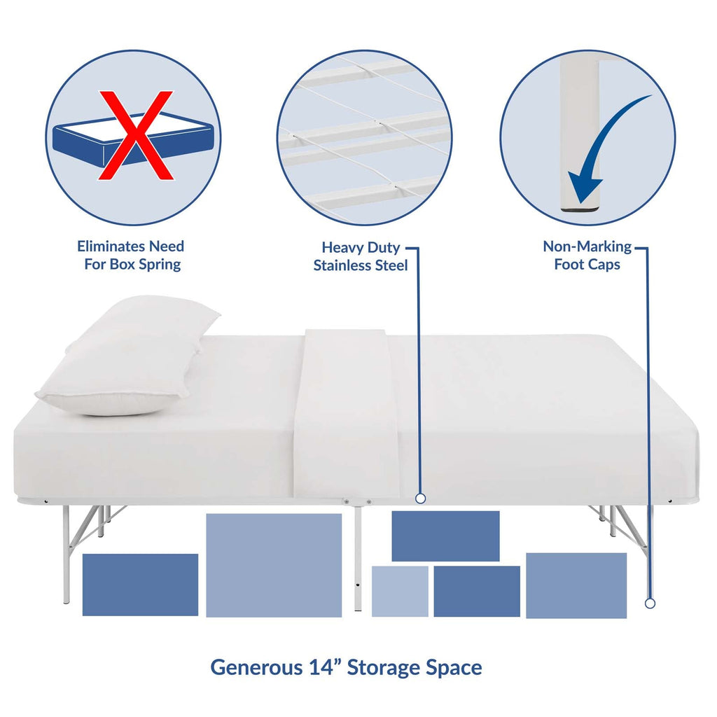 Horizon Stainless Steel Full Bed Frame by Modway