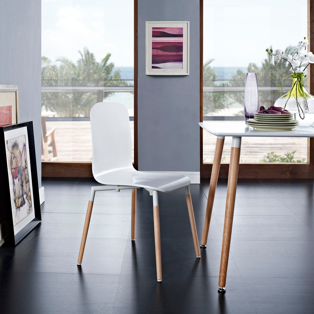 Stack Dining Wood Side Chair by Modway