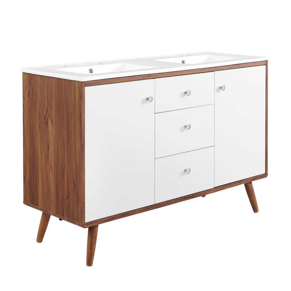 Transmit 48" Double Sink Bathroom Vanity by Modway