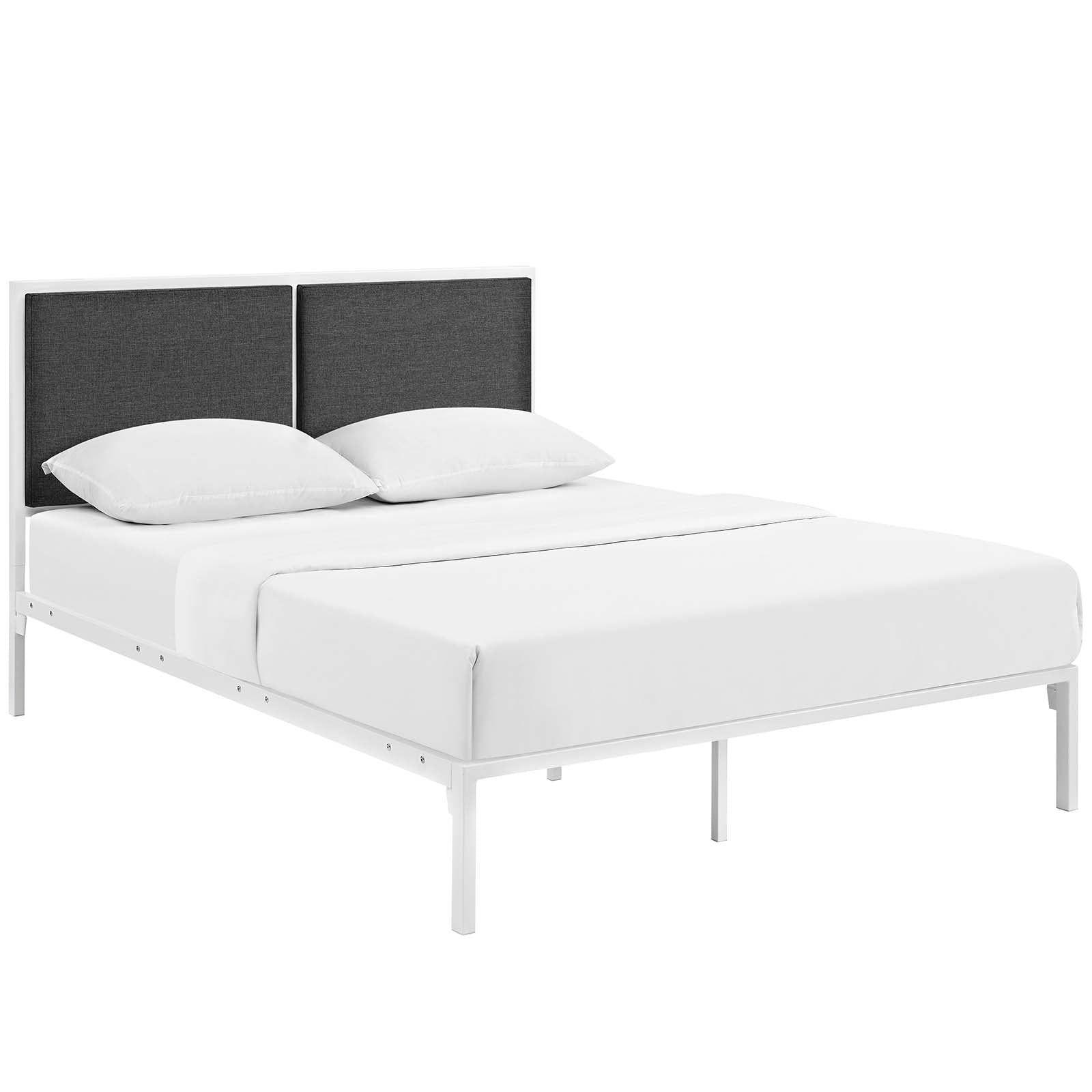 Della Fabric King Bed by Modway