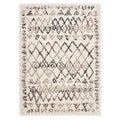 Skadi Rainbow Diamond Shag Area Rug in Multicolor