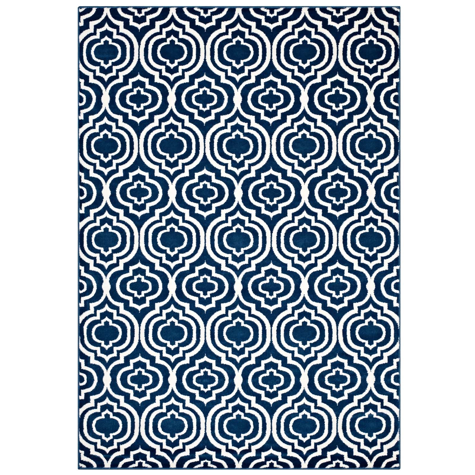 Frame Transitional Moroccan Trellis 5x8 Area Rug by Modway