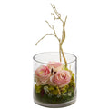 Roses & Hydrangeas Artificial Arrangement