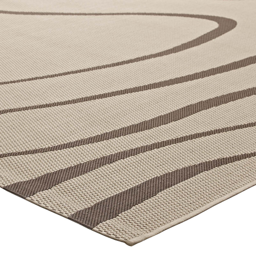 Surge Swirl Abstract Indoor and Outdoor 5x8 Area Rug by Modway