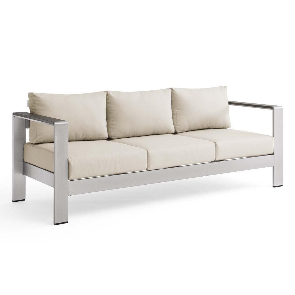 Shore Outdoor Patio Aluminum Sofa by Modway