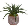 14"  Aloe Succulent Artificial Plant in Decorative Planter