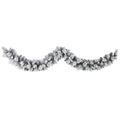 9' Flocked Christmas Artificial Garland with 180 Bendable Branches